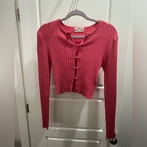 Urban Outfitters pink cardigan